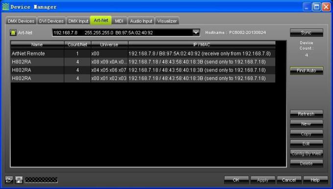 4096 pixel Salve DMX LED Controller H802RA 4 porte Materiale in lega di alluminio 11